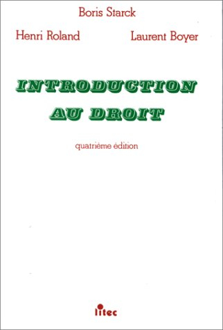 Introduction au droit, 4e édition (ancienne édition)