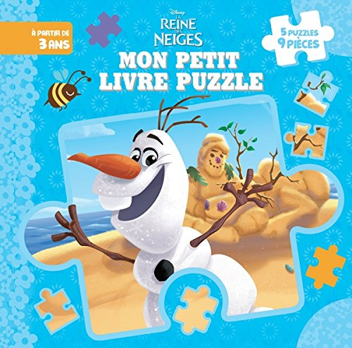 La reine des neiges : mon livre puzzle : 5 puzzles de 9 pièces
