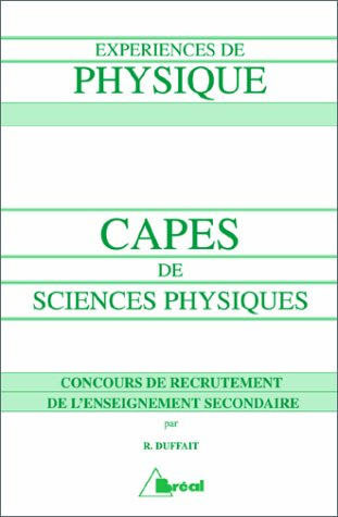 expériences de physique - capes de sciences physiques