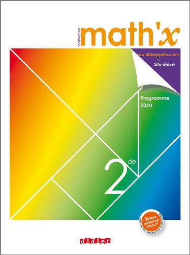 Math'x 2de : programme 2010 : format compact