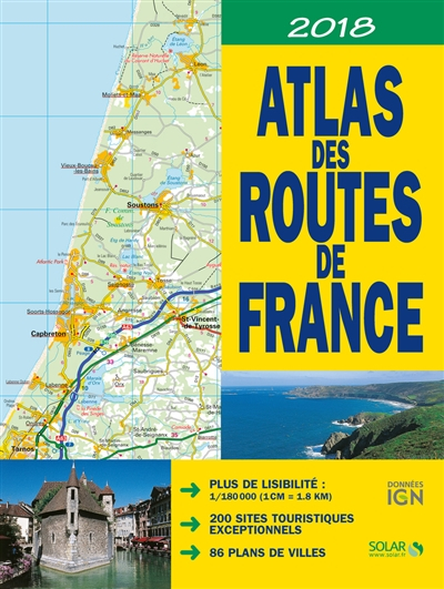 Atlas des routes de France 2018