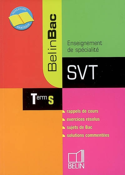 SVT terminale S, enseignement de spécialité : nouveau programme