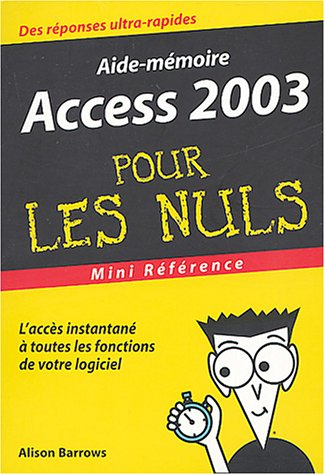 Access 2003 pour les nuls