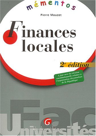 mementos : finances locales