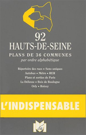 plan de ville : hauts-de-seine, 92