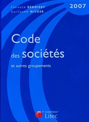 Code des sociétés et autres groupements 2007