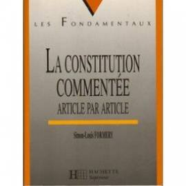 la constitution commentée article par article