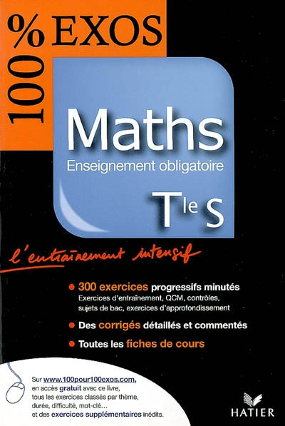 Maths, Tle S : enseignement obligatoire