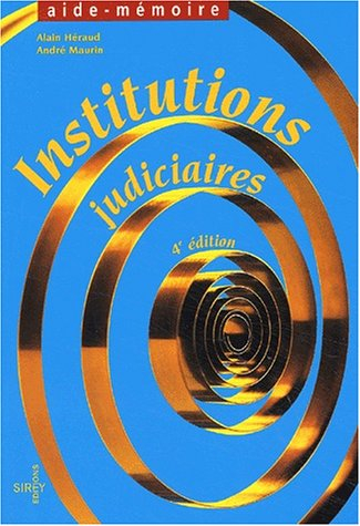 institutions judiciaires, 4e édition