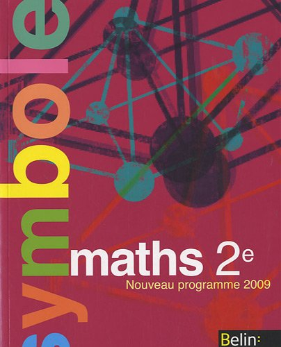 Maths 2e : nouveau programme 2009