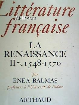 la renaissance. tome 2, 1548-1570