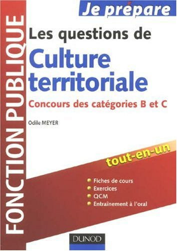 Les questions de culture territoriale : concours des catégories B et C, fonction publique