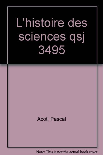 L'histoire des sciences