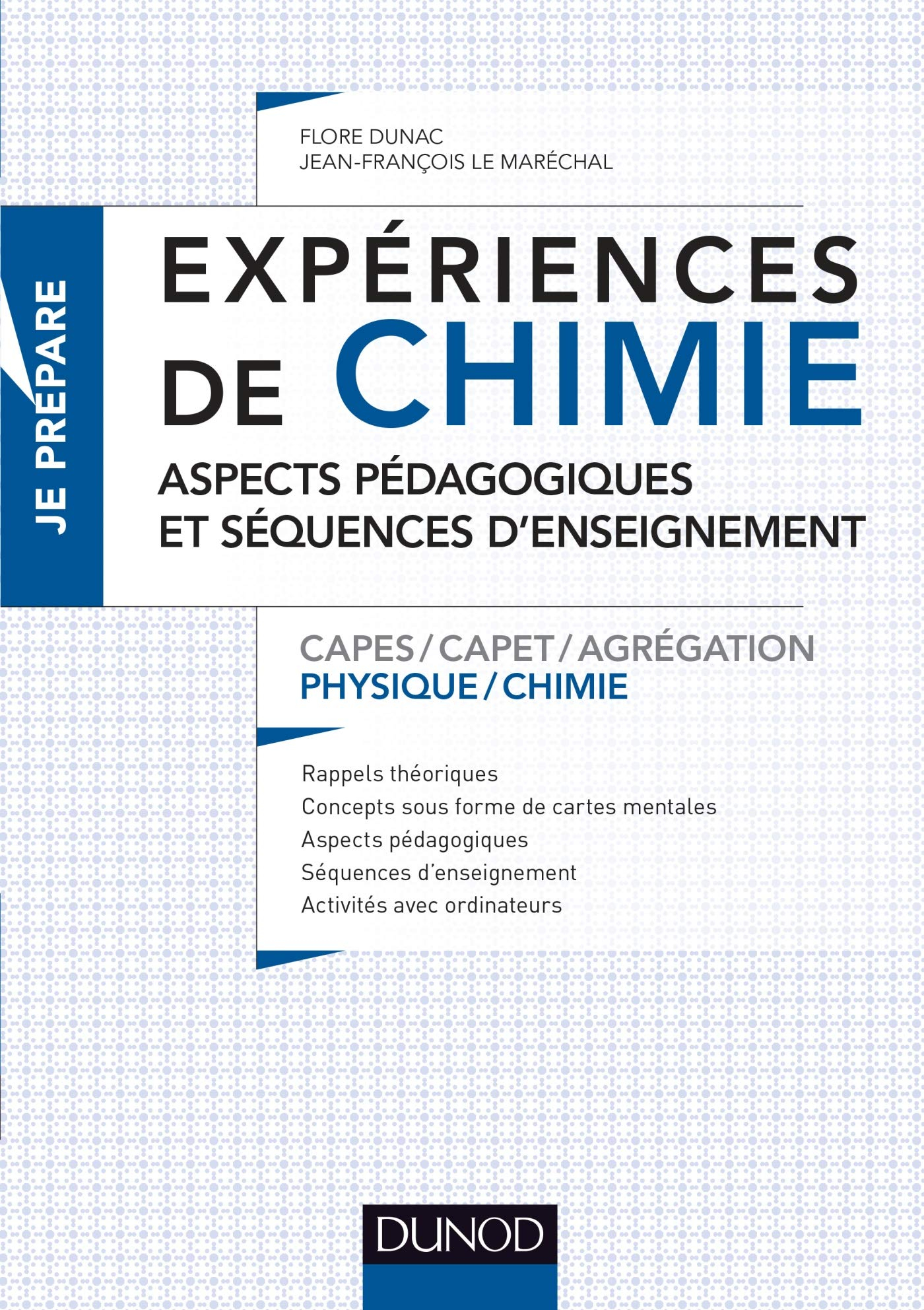 Expériences de chimie : aspects pédagogiques et séquences d'enseignement : Capes, Capet, agrégation 