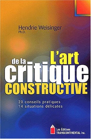 L'art de la critique constructive