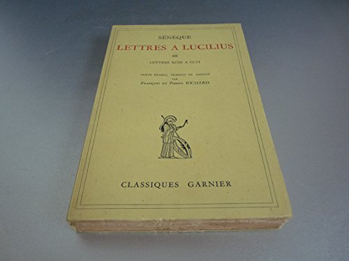 lettres a lucilius. tome 3