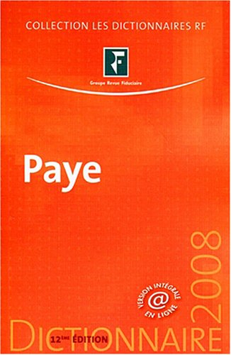 Dictionnaire paye 2008