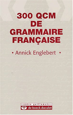300 QCM de grammaire française