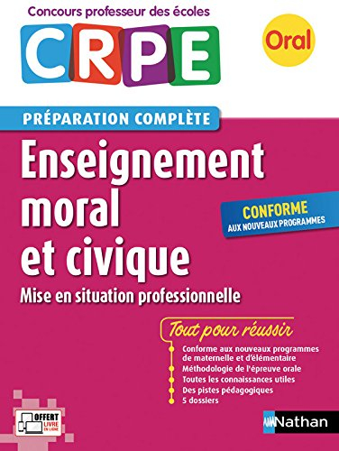 Enseignement moral et civique, mise en situation professionnelle : oral CRPE, concours professeur de