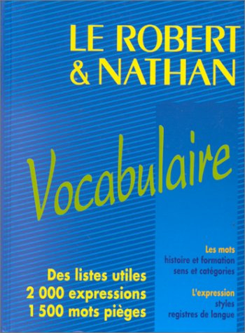Le Robert & Nathan, vocabulaire