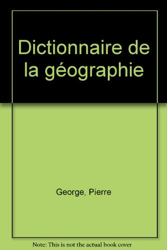 dictionnaire de la géographie
