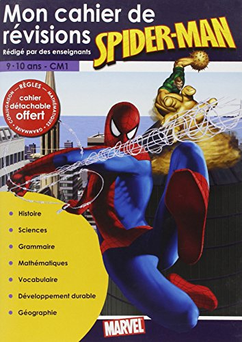 Mon cahier de révisions Spider-Man, CM1, 9-10 ans