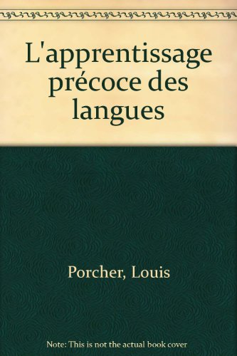 L'apprentissage précoce des langues