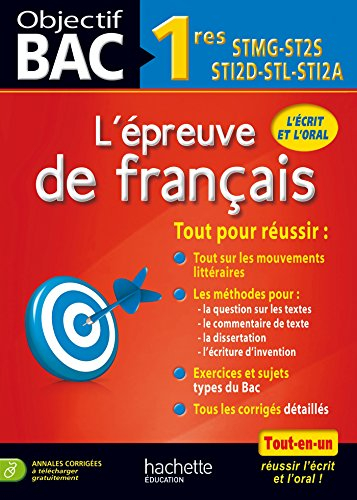 L'épreuve de français, 1res STMG, ST2S, STI2D, STL, STI2A