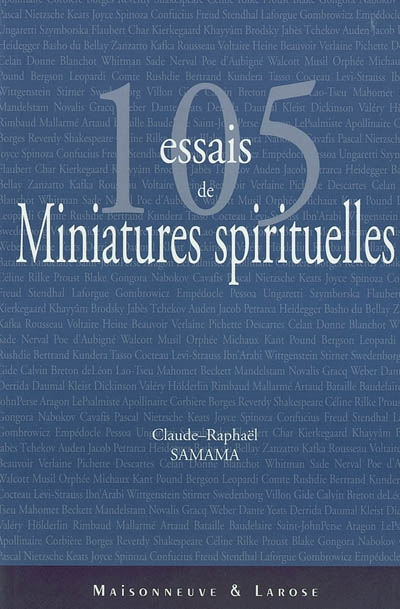 Cent cinq essais de miniatures spirituelles