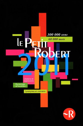 Coffret Petit Robert langue française 2011