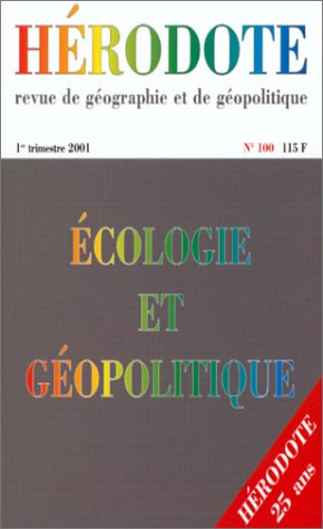 Hérodote, n° 100. Ecologie et géopolitique en France