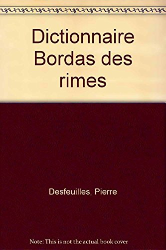 Dictionnaire Bordas des rimes