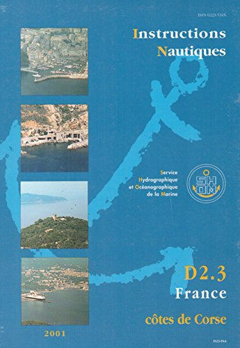 Carte marine : Instructions nautiques, côtes Corse