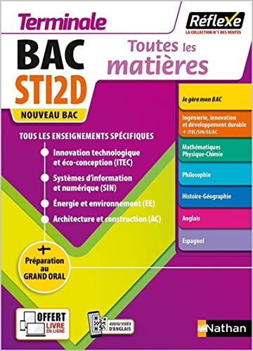 Bac STI2D terminale : toutes les matières : nouveau bac