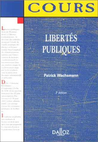 Libertés publiques, 3e édition