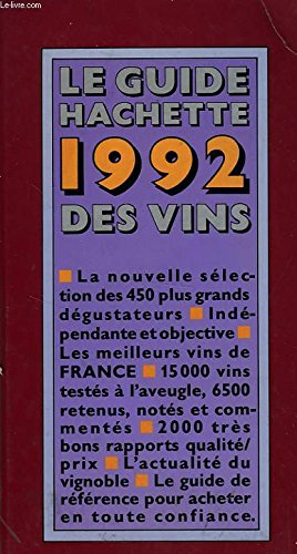le guide hachette 1992 des vins