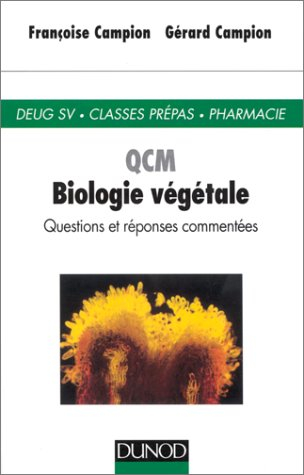 Biologie végétale : QCM
