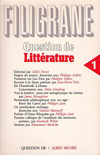 question de litterature -t1-