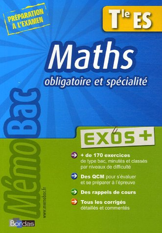 Maths Tle ES obligatoire et spécialité