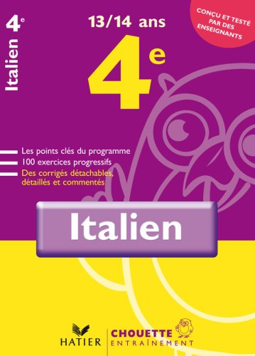 Italien 4e, 13-14 ans : niveau A1-A1+ du CECR