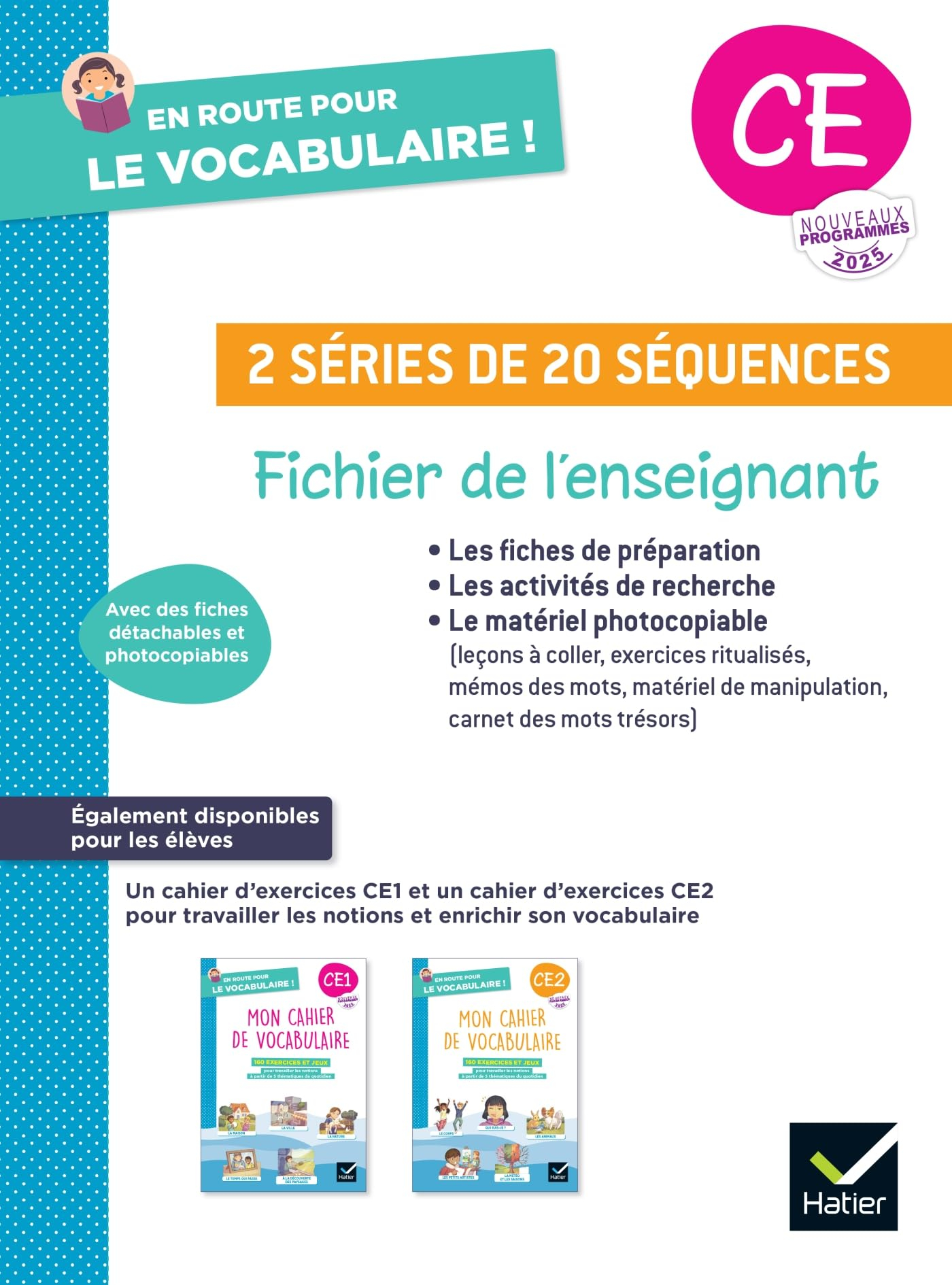 En route pour le vocabulaire ! CE : fichier de l'enseignant : nouveaux programmes 2025