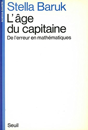 L'Age du capitaine : de l'erreur en mathématiques