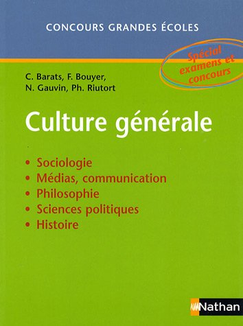 Culture générale : sociologie, médias et communication, philosophie, sciences politiques, histoire