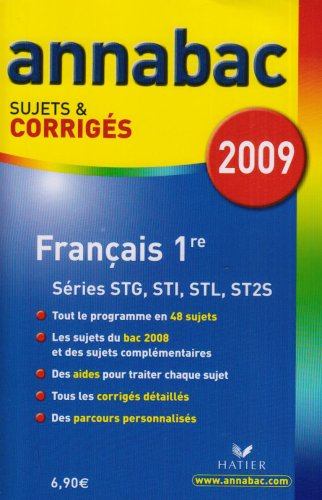 Français 1re séries technologiques STG, STI, STL, ST2S
