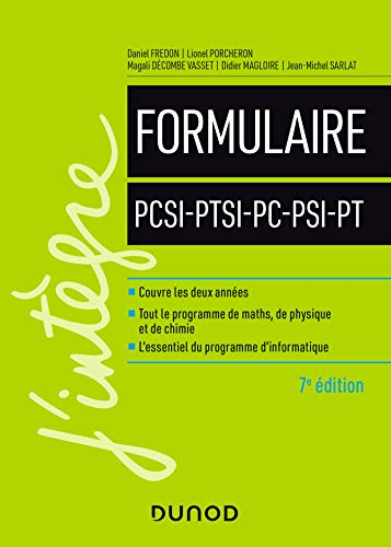 Formulaire PCSI, PTSI, PC, PSI, PT