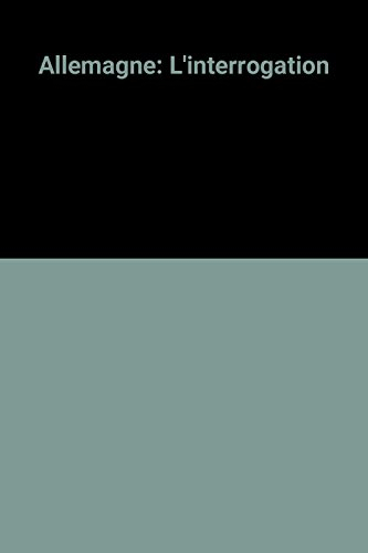 Ethnologie française, n° 4 (1997). Allemagne, l'interrogation