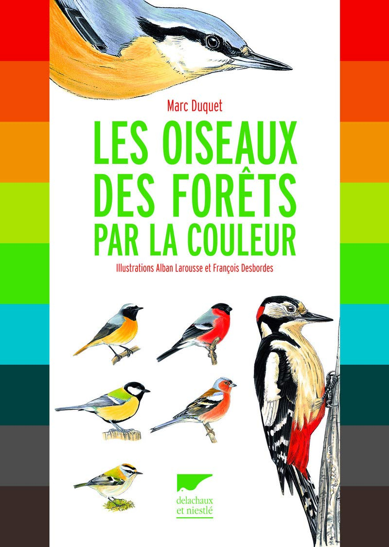 Les oiseaux des forêts par la couleur