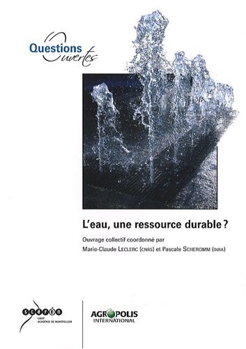 L'eau, une ressource durable ?