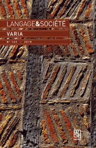 Langage et société, n° 163. Varia