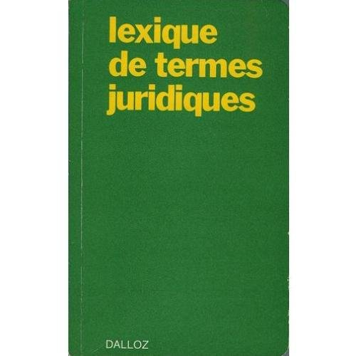 lexique de termes juridiques